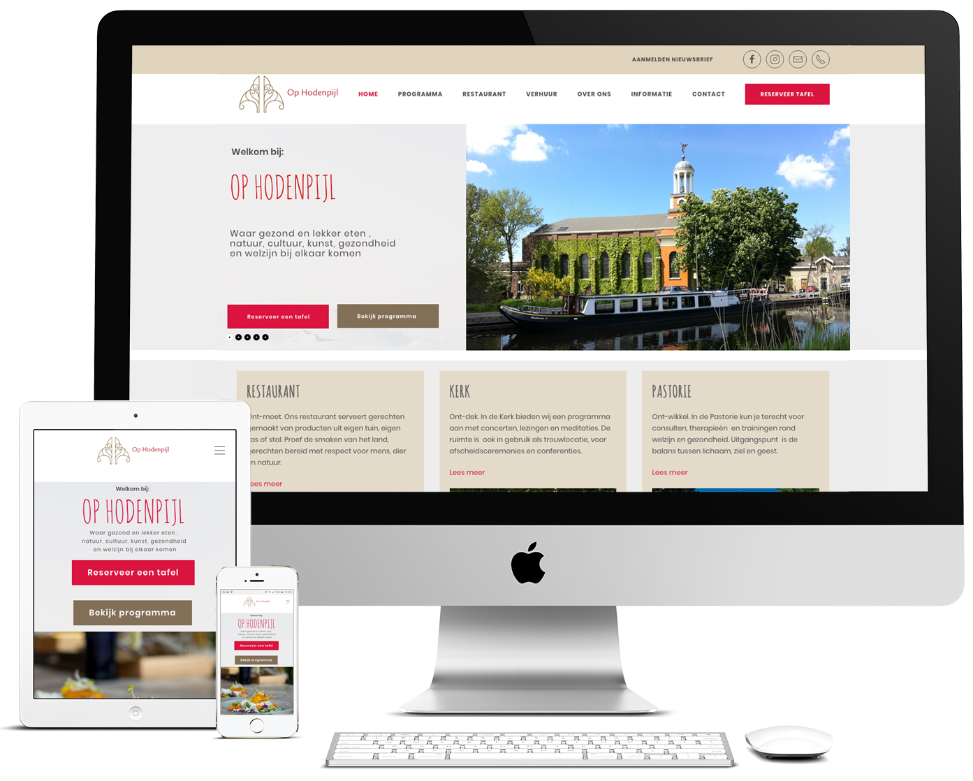 Power Flow & RDR reclame in vorm maakten de website Op Hodenpijl